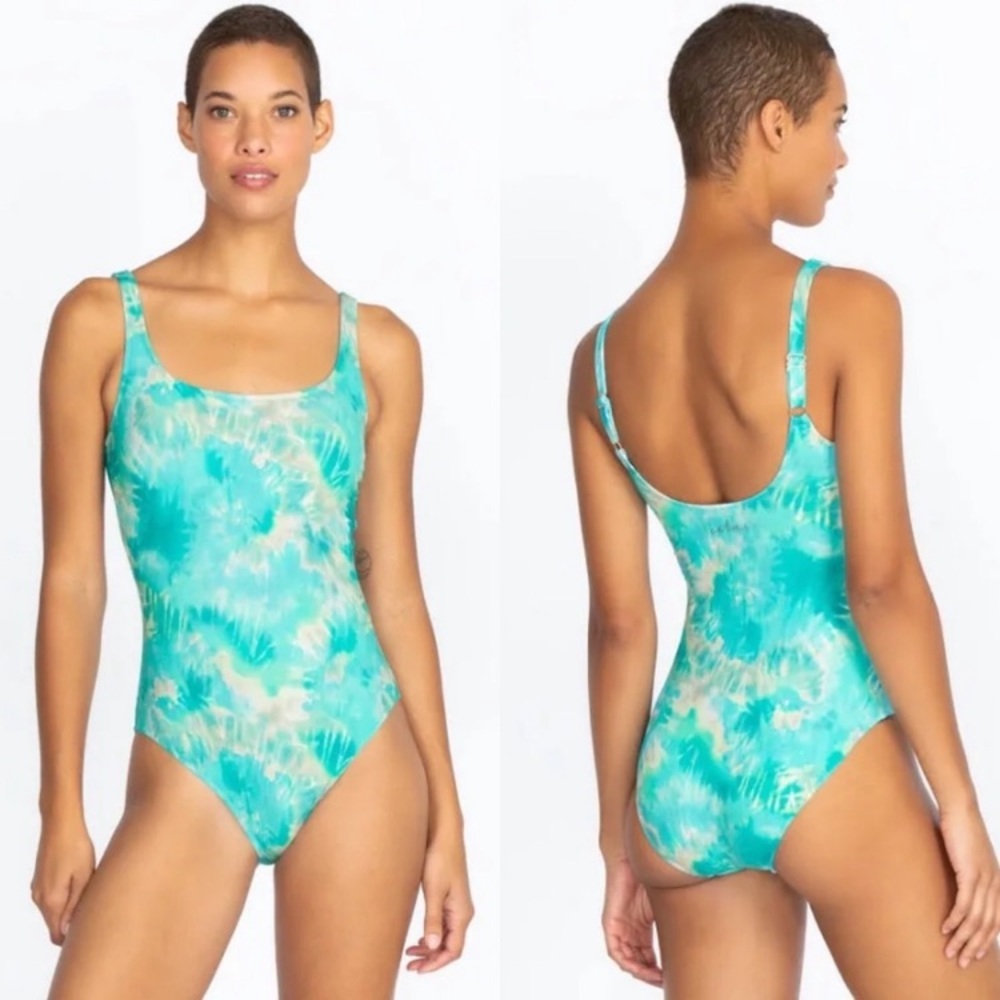 Johnny Was Calme One Piece Tank Swimsuit Multi Color NWT